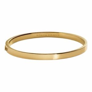 Monica Vinader Classic Gold Bracelet Hinged size Small NWT